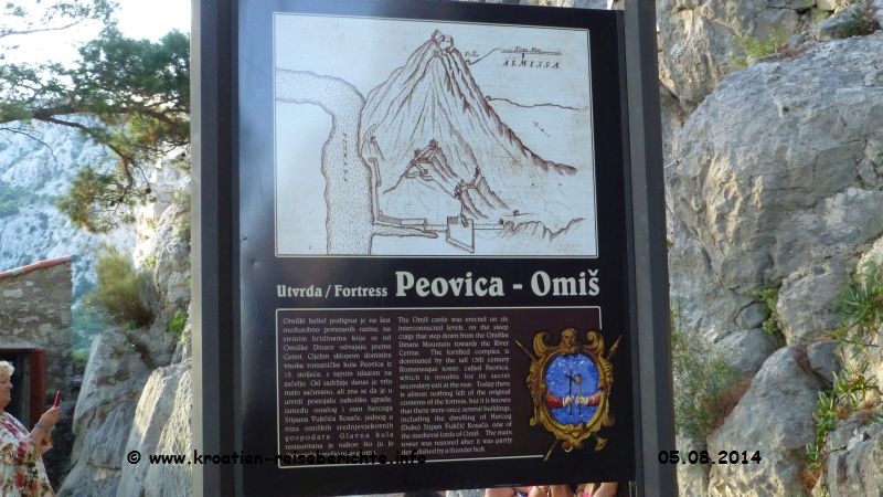 Burg Peovica Omis Kroatien