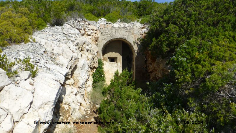 Insel Vis Kroatien Bunker