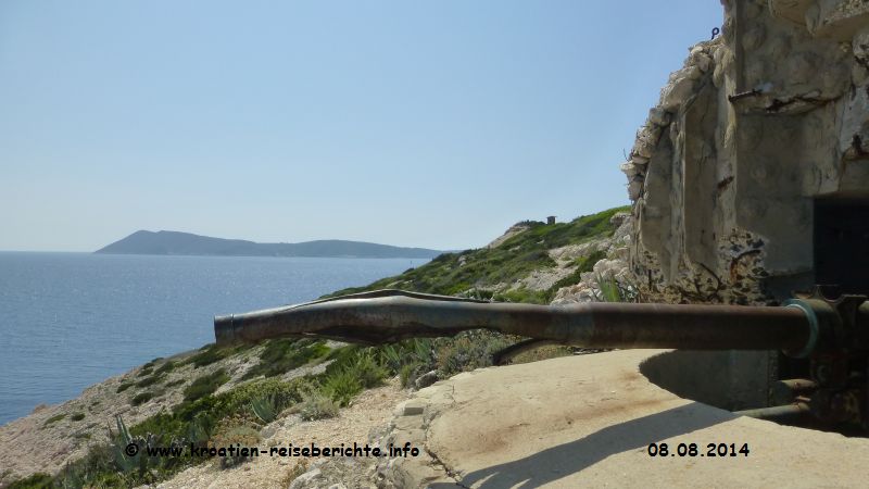 Geschtze Insel Vis Kroatien
