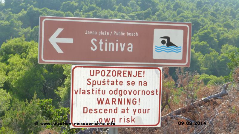 Strand Stiniva Insel Vis Kroatien